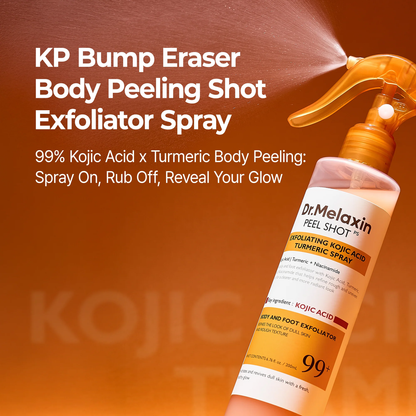 Body & Face Peel Shot Duo - Rice Peel Glow Ampoule & Kojic Acid Turmeric Spray